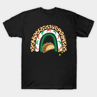 Cinco De Mayo Leopard Rainbow T-Shirt